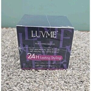New Luvme Edge Control Wax Hold 24 Hr Lasting Styling 3.38Oz Hair Care Control